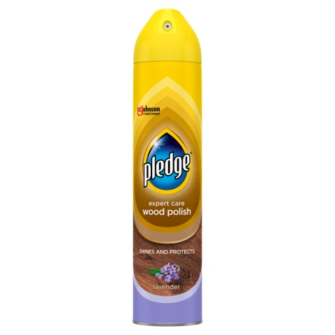 Pledge Expert Wood Care Polish Aerosol Lavender 250ml