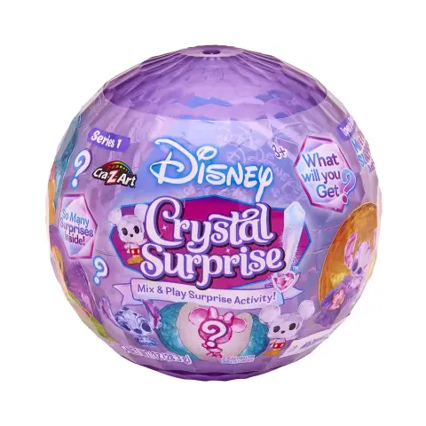 Disney Crystal Surprise Collectable Figure Assortment with Sand/Slime Surprise