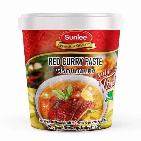 Sunlee Vegane Rote Currypaste 400g