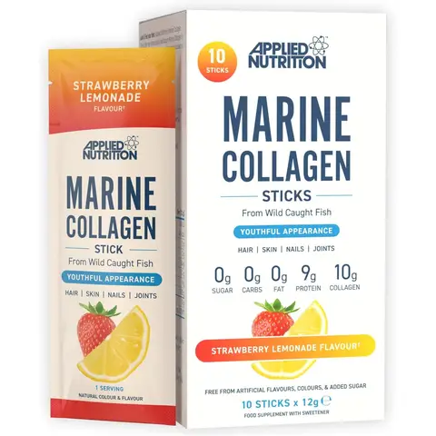 Applied Nutrition Marine Collagen Beauty Support Powder Strawberry Lemonade Flavour - 12 x 12g