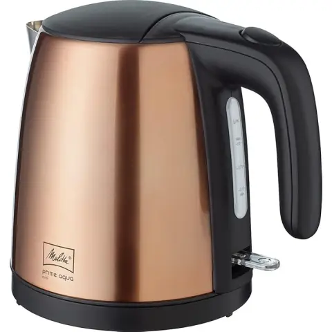 Melitta Prime Aqua Mini 1018-05 Wasserkocher Edelstahl Farb-Edition Kupfer 1,0 L 2200 W