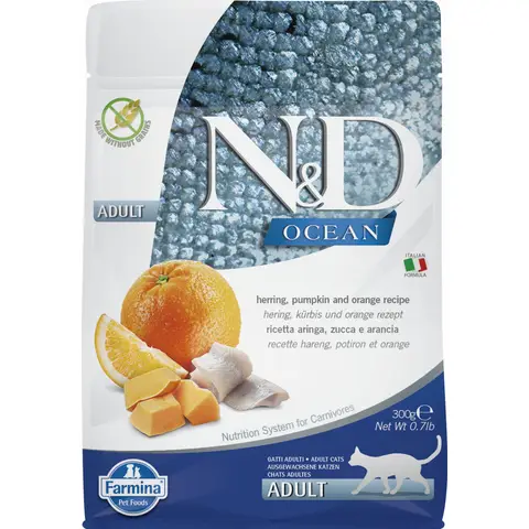 Farmina N&D Ocean Katzenfutter Hering mit Kürbis 300 g