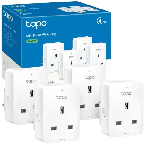 Tapo P100 Mini Smart Wi-Fi Plug (4-pack) 