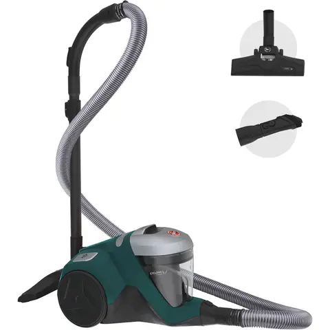 Hoover HP3 Bagless Cylinder Vacuum Cleaner - 2L Capacity, 12m Reach, HEPA H13 Allergy Filter, Lightweight Design, HP310HM