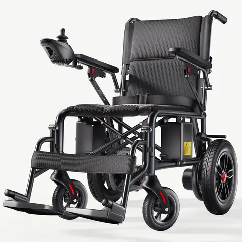 on funy Elektrische Rolstoel voor Volwassenen - 25km Actieradius, Lichtgewicht Opvouwbaar met 500W Dualmotor, Past in Kofferbak, Max. Last 150kg, Zwart
