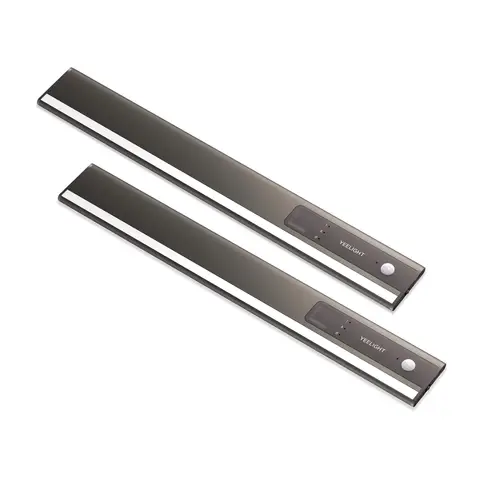 Yeelight A30 Motion Sensor Closet & Under Cabinet Light(2 pack,30cm) – Magnetic Rechargeable Wireless LED Light with Auto On/Off Warm Lighting for Kitchen, Wardrobe & Hallway