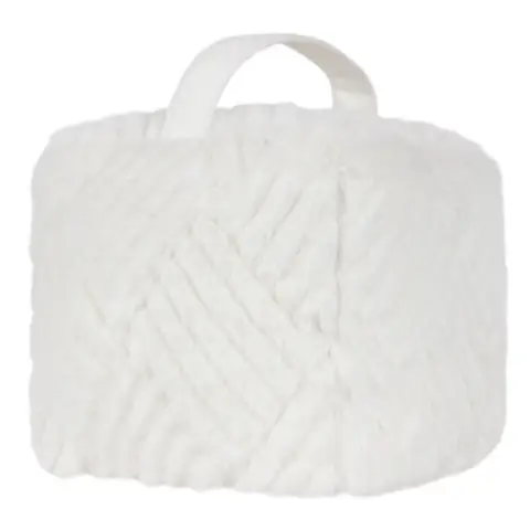 Paoletti Door Stop Sonnet Square Fluffy White
