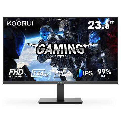 KOORUI E2411K Monitor 23.8 Zoll IPS FHD 144Hz VGA HDMI 1.4