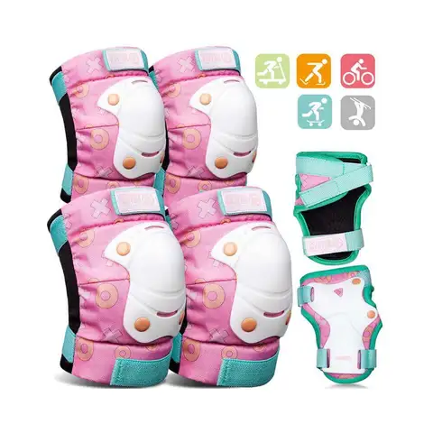 OutdoorMaster Kids Elbow & Knee Pads Pink S