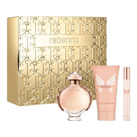 Paco Rabanne Olympea Giftset  50ml Eau de Parfum + 100ml Body Lotion + 10ml Travel Spray