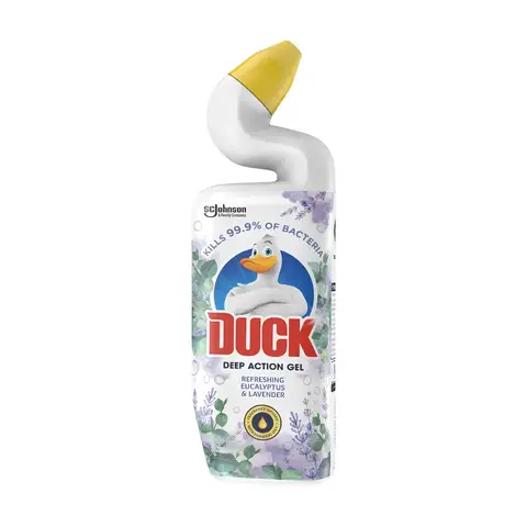 Duck Deep Action Toilet Cleaner Gel, Eucalyptus and Lavender, 750ml