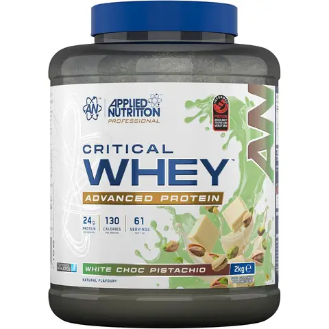 Applied Nutrition Critical Whey Protein White Chocolate Pistachio Protein Nutrition Powder - 2kg