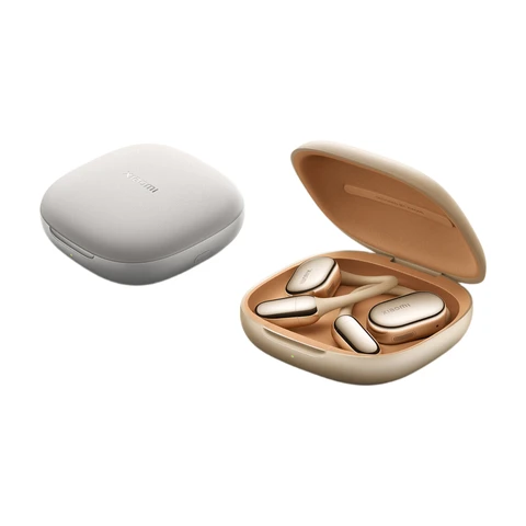 XIAOMI OpenWear Stereo Pro – Open-Ear Bluetooth-Kopfhörer, ganztägiger Komfort & sichere Passform, bis zu 45 h Akkulaufzeit, Anti-Klangleakage, Spatial Audio mit Kopfverfolgung, Hi-Res Audio, Sandgold