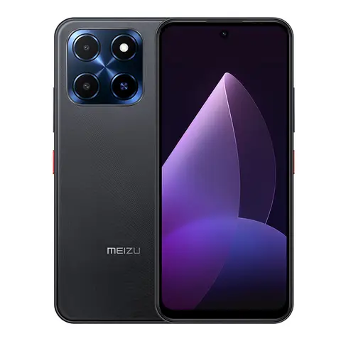 MEIZU Mblu22-EU Smartphone SC9863A, 8-Kern-Prozessor, 6,79 Zoll Display, bis zu 90 Hz Bildwiederholrate, F1.8 Weitwinkelkamera, 5000 mAh High-Capacity-Akku, kein Ladegerät, RAM 4GB + Speicher 128GB, Titanschwarz