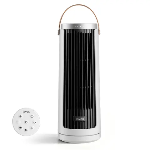 Levoit Windi Mini  Plus Tower Fan White, Type-C Rechargeable 