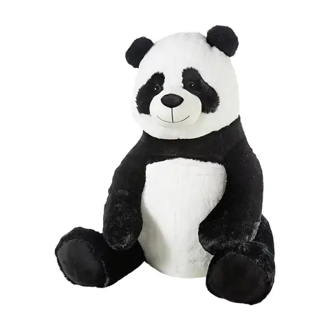 HEUNEC XXL Panda - Riesen Plüschtier, Höhe 100 cm, Schwarz/Weiß, Maschinenwaschbar
