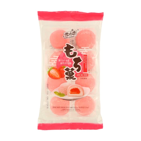 Yuki & Love Strawberry-Flavored Mochi 240g