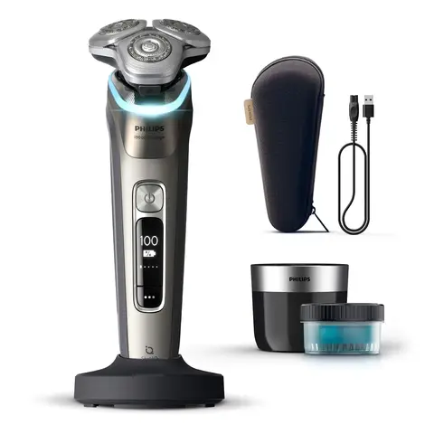 PHILIPS XP9203/30 Rasoir électrique i9000 Prestige, 100 % étanche, technologie SkinIQ, utilisation sans fil