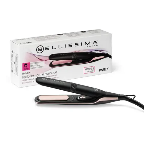 Bellissima B-Mini Mini lisseur avec revêtement céramique, 25 W de puissance, température de 200 °C, technologie Thermo Control