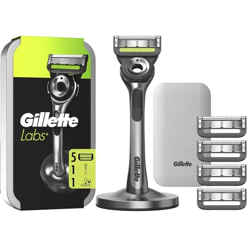 Gillette Labs With Exfoliating Bar Razor 1 Handle 5x Blades