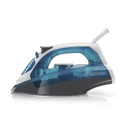 BLACK+DECKER BXIR2200E Fer à vapeur avec semelle en acier inoxydable 2200 W