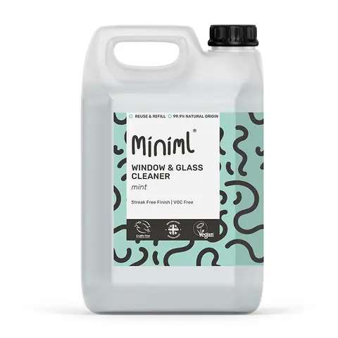 Miniml Window & Glass Cleaner - Mint 5L Refill