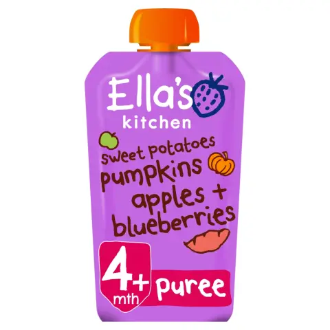 Ella's Kitchen Potatoes, Pumpkin, Apples, Blueberry 4 Months+120G