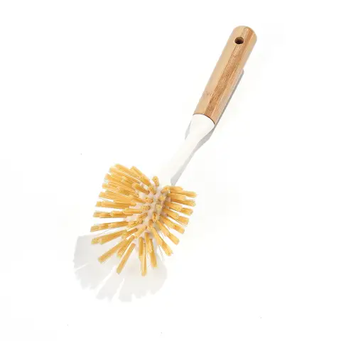 Bamboo handle kitchen brush