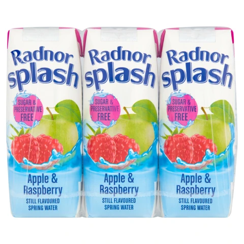Radnor Splash Apple And Raspberry Flavoured Water 3x250ml