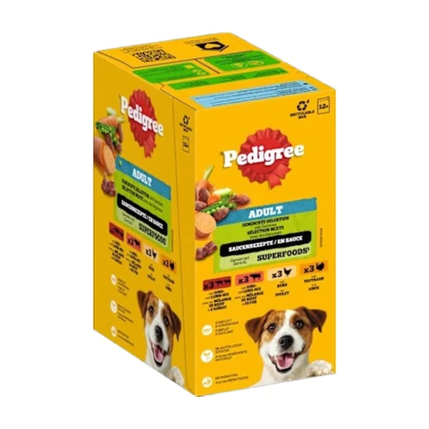 Pedigree Multipack Erwachsene in Sauce Sortenmix 12 x 100 g