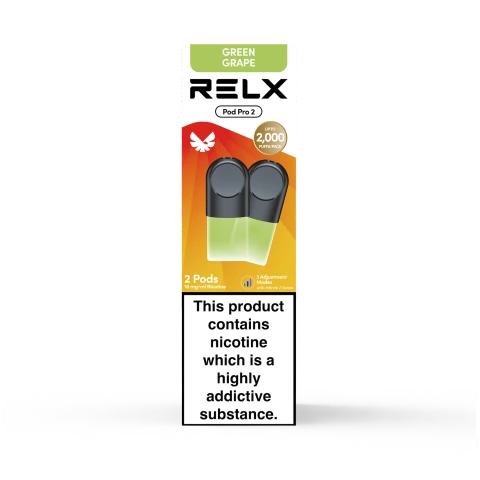 RELX Green Grape Pre-filled 2 Pods Pack 