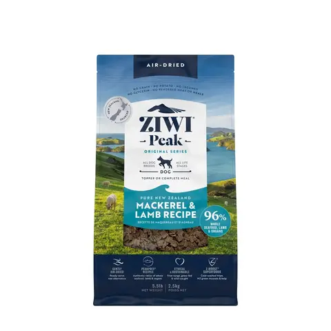 Ziwi Peak Hundefutter sanft luftgetrockneter Makrele & Lamm 2,5 kg