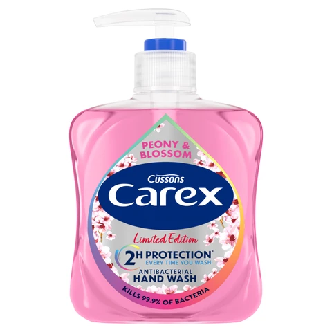 Cussons Carex Limited Edition Peony & Blossom Antibacterial Hand Wash 250ml