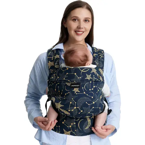 Momcozy Starry Sky Baby Carrier - Ergonomic Baby Carrier for 7-44 lbs,Starry Sky, 1 Unit