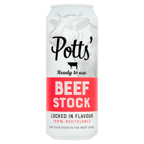 Potts Beef Stock In A Can 500ml