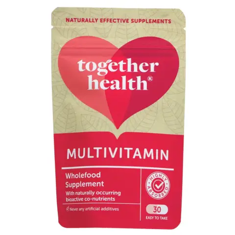 TOGETHER HEALTH - General Wholefood Multivitamin - 1-A-Day 24 Essential Nutrients - 30 CAPS