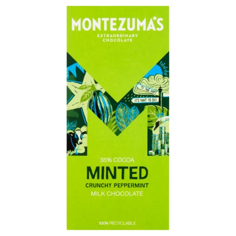 Montezuma's Minted Milk Chocolate - 90G