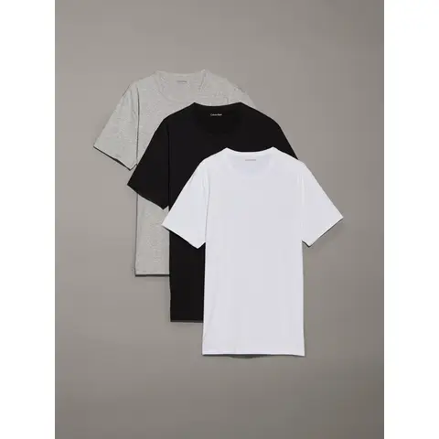 Calvin Klein 3 Pack Crewneck T-Shirt - Zwart, Wit, Grijs 4XL