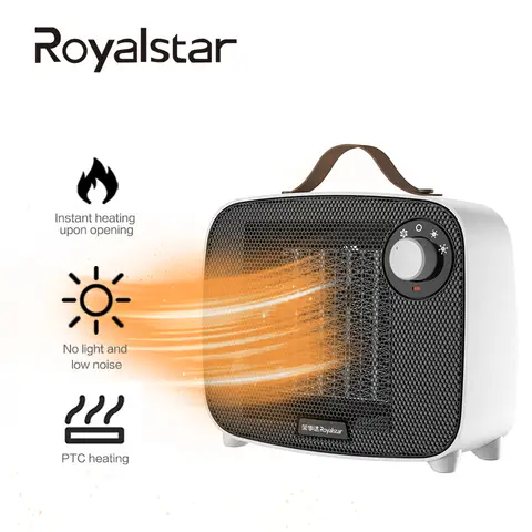 Royalstar Heater High-Efficiency Energy-Saving 1500W Heater,3-speed Heating,NTC-156AW