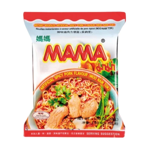MAMA Nouilles instantanées saveur porc épicé Moo Nam Tok 55 g