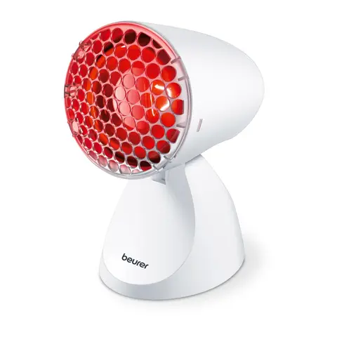 Beurer IL11 Infrared Lamp – 100W Output, 5 Angle Settings, Soothing Heat for Colds & Muscle Tension – White, 61486