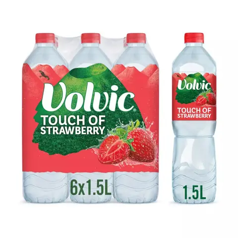 Volvic Touch of Fruit Strawberry - 6 x 1.5 L