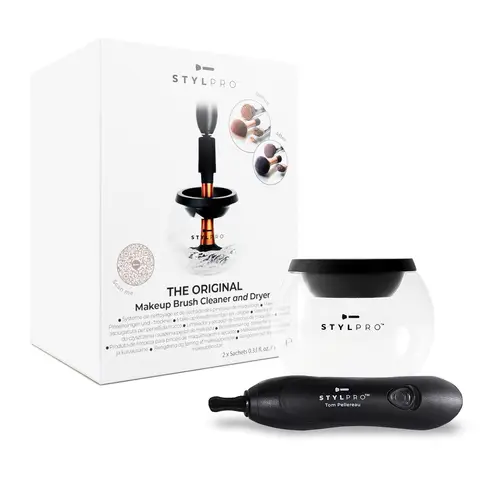 STYLPRO Original Makeup Brush Cleaner – Automatic Electric Brush Spinner, Quick Drying & Deep Cleaning, BC01