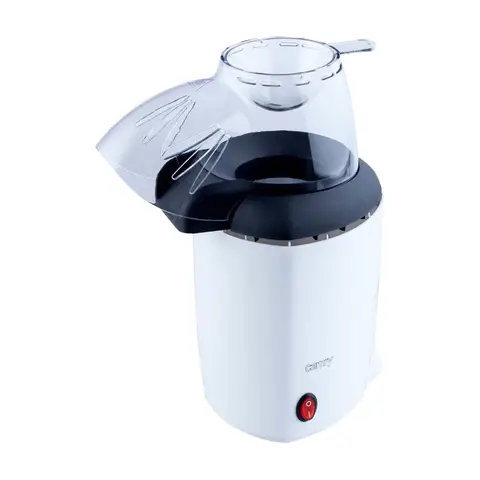 ADLER Camry Popcorn Maker, 1200 W Leistung, transparenter Deckel mit Portionsschale