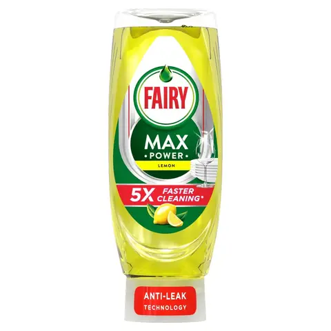 Fairy MaxPower Washing Up Liquid Lemon 545ml