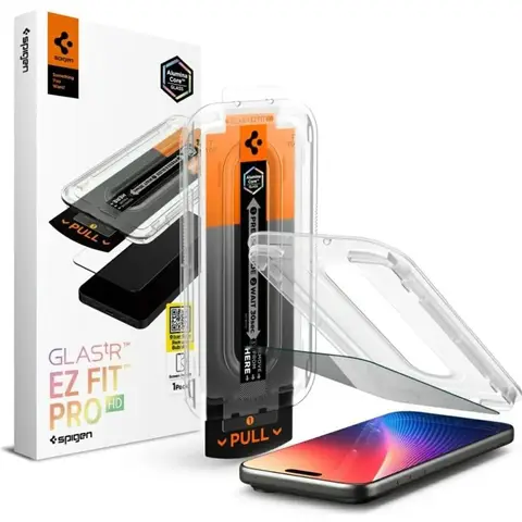 Spigen Glas.TR EZ Fit Pro Sichtschutz-Panzerglas für iPhone 16 Pro Max / 17 Pro Max