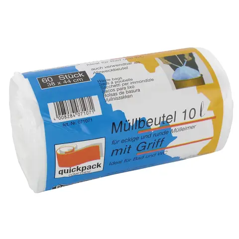 Quickpack Müllbeutel 10l 38x44cm 60 St