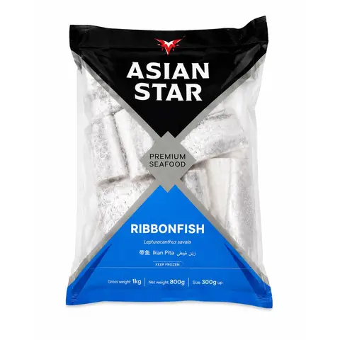 ASIAN STAR Frozen Ribbonfish Chunks 1kg (Net 800g)