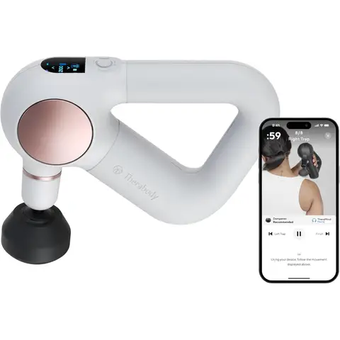 Theragun Sense - Pistolet de massage percussion, massageur profond personnel avec exercices de respiration préinstallés pour le soulagement du stress, blanc