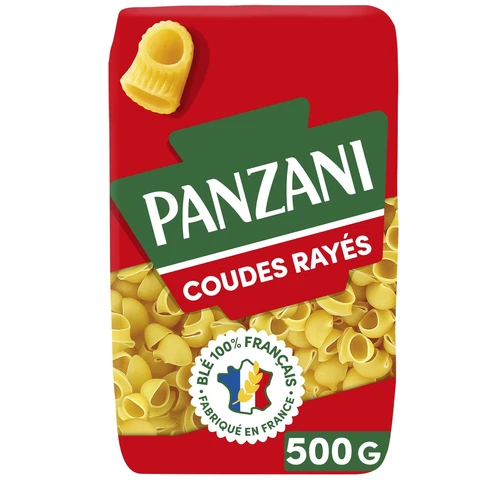Panzani Pâtes coudes rayés - 500 g